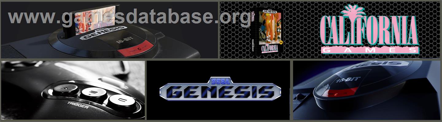 California Games - Sega Genesis - Artwork - Marquee