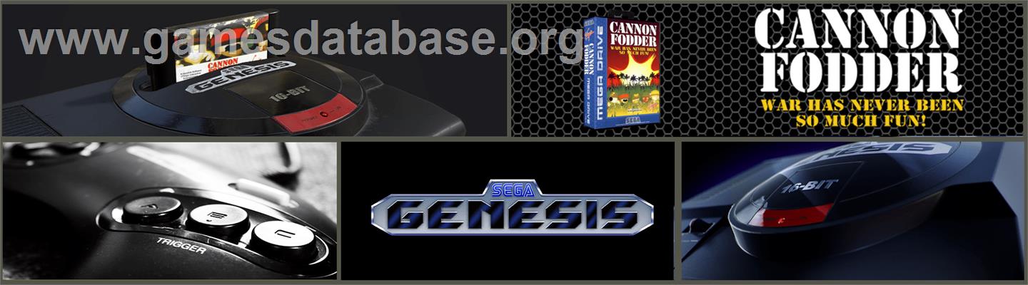 Cannon Fodder - Sega Genesis - Artwork - Marquee