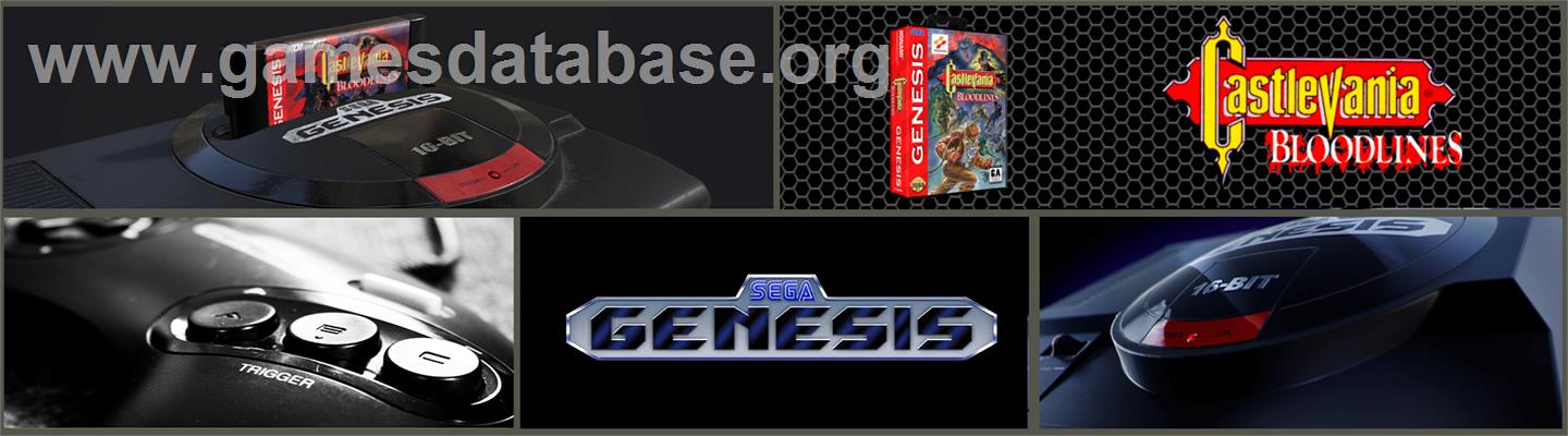 Castlevania Bloodlines - Sega Genesis - Artwork - Marquee