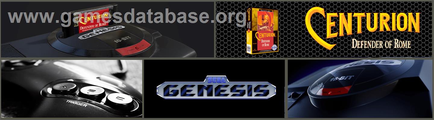 Centurion: Defender of Rome - Sega Genesis - Artwork - Marquee