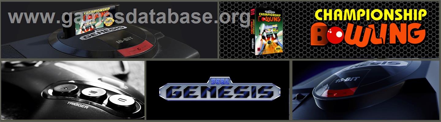 Championship Bowling - Sega Genesis - Artwork - Marquee