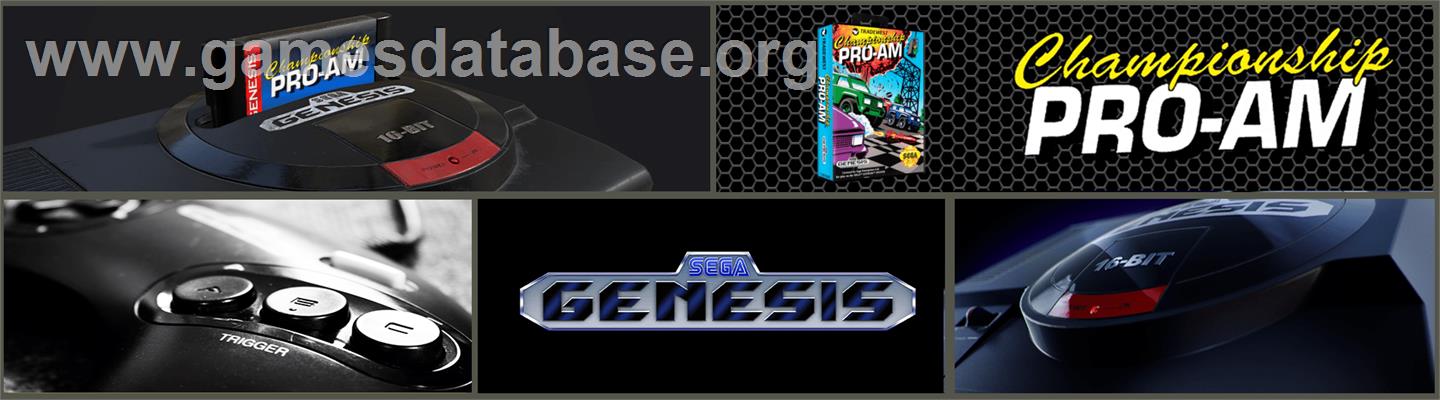 Championship Pro-Am - Sega Genesis - Artwork - Marquee