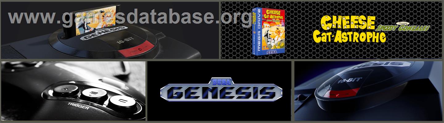 Cheese Cat-Astrophe starring Speedy Gonzales - Sega Genesis - Artwork - Marquee