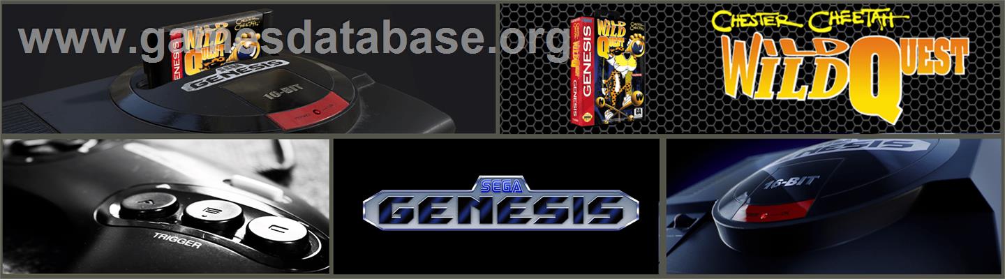 Chester Cheetah: Wild Wild Quest - Sega Genesis - Artwork - Marquee