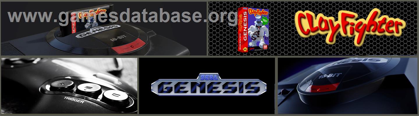 Clay Fighter - Sega Genesis - Artwork - Marquee