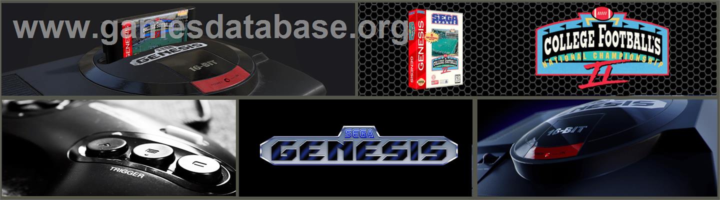 College Football's National Championship II - Sega Genesis - Artwork - Marquee