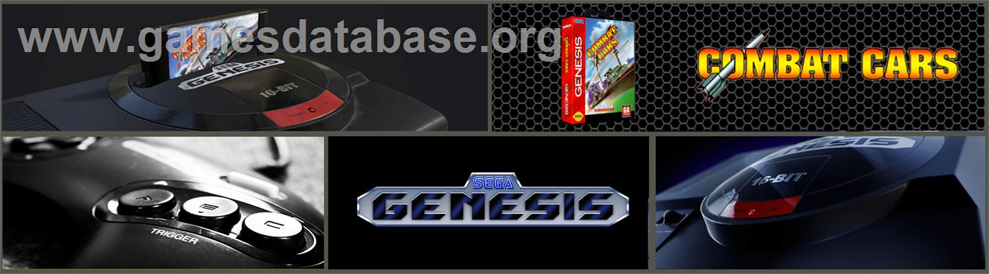 Combat Cars - Sega Genesis - Artwork - Marquee