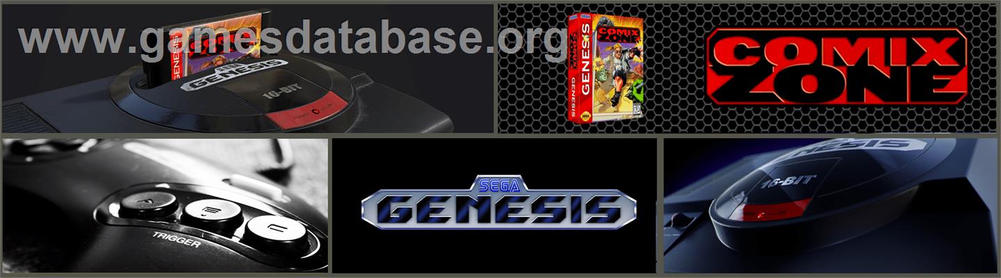 Comix Zone - Sega Genesis - Artwork - Marquee