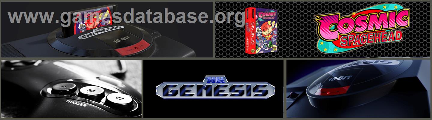 Cosmic Spacehead - Sega Genesis - Artwork - Marquee