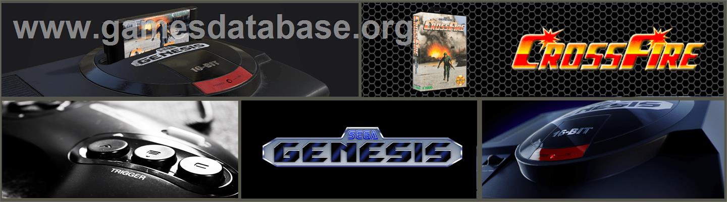 CrossFire - Sega Genesis - Artwork - Marquee
