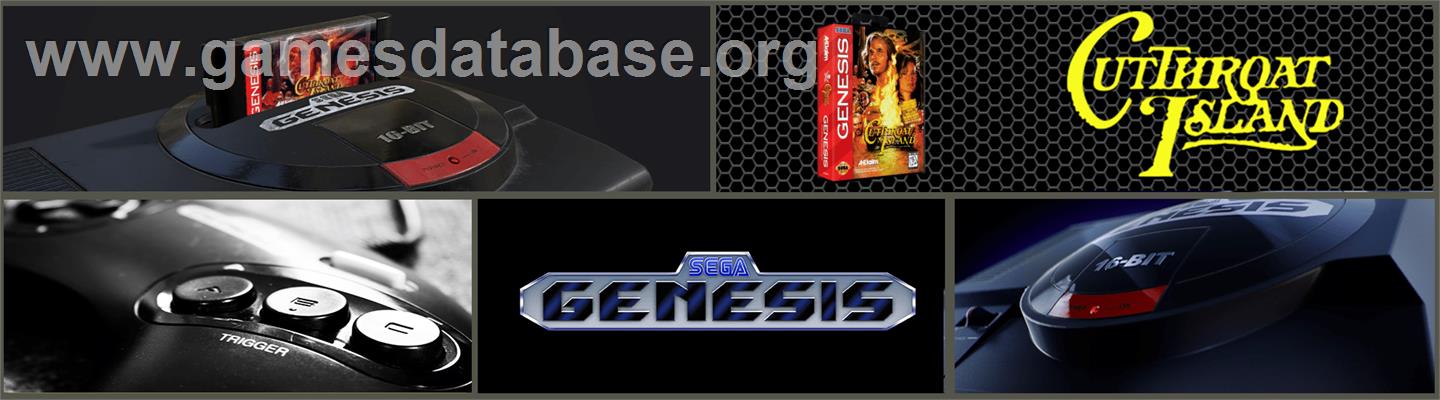 Cutthroat Island - Sega Genesis - Artwork - Marquee