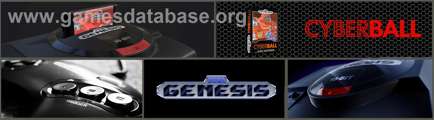 Cyberball - Sega Genesis - Artwork - Marquee