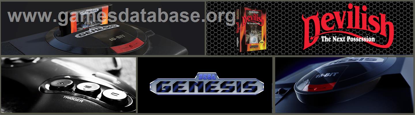 Devilish - Sega Genesis - Artwork - Marquee