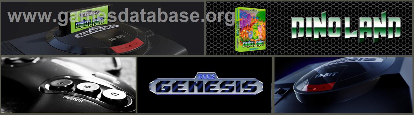 Dino Land - Sega Genesis - Artwork - Marquee