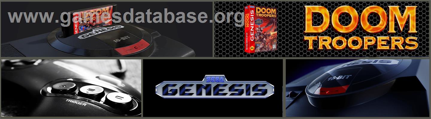 Doom Troopers: Mutant Chronicles - Sega Genesis - Artwork - Marquee