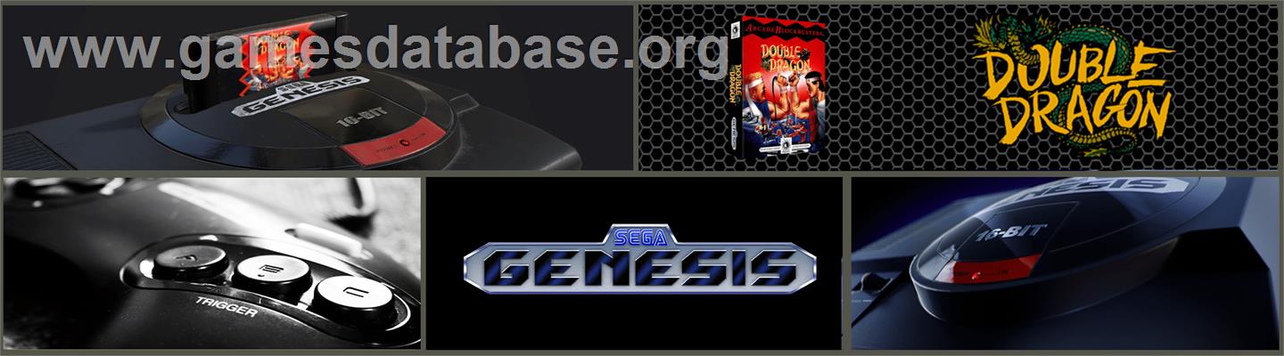 Double Dragon - Sega Genesis - Artwork - Marquee