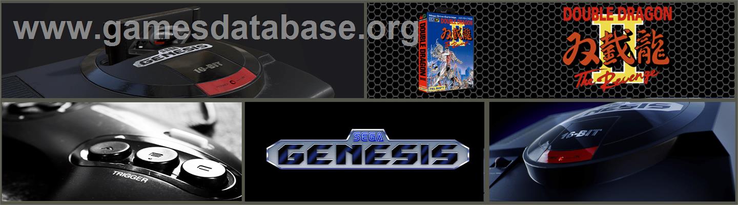 Double Dragon II - The Revenge - Sega Genesis - Artwork - Marquee