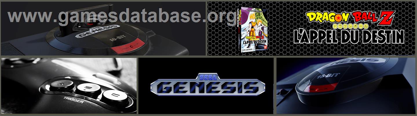 Dragonball Z: L'Appel Du Destin - Sega Genesis - Artwork - Marquee