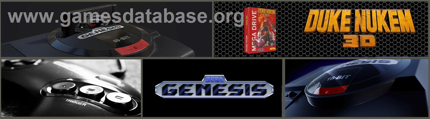 Duke Nukem 3D - Sega Genesis - Artwork - Marquee