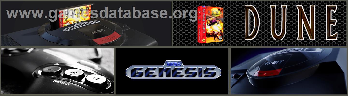 Dune - The Battle for Arrakis - Sega Genesis - Artwork - Marquee