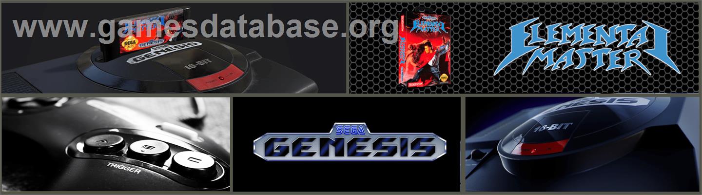 Elemental Master - Sega Genesis - Artwork - Marquee