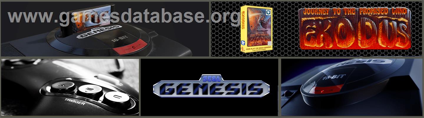 Exodus: Journey to the Promised Land - Sega Genesis - Artwork - Marquee