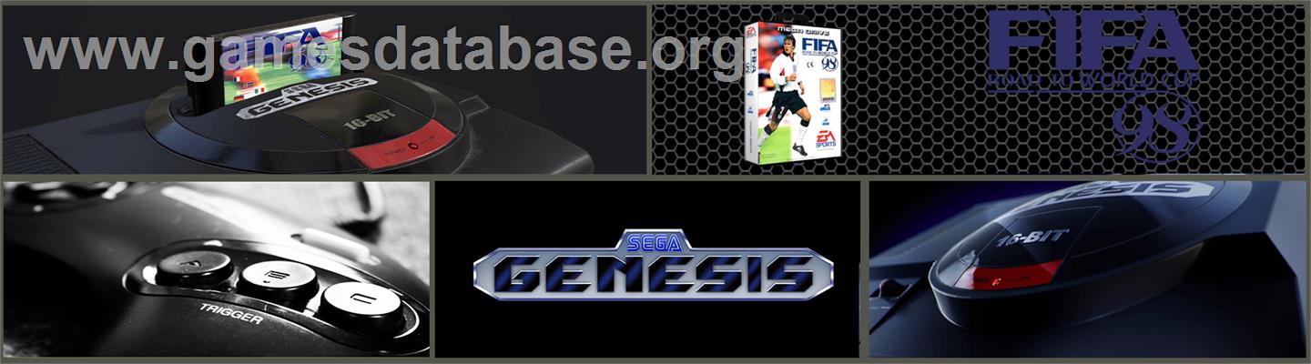 FIFA 98: Road to World Cup - Sega Genesis - Artwork - Marquee