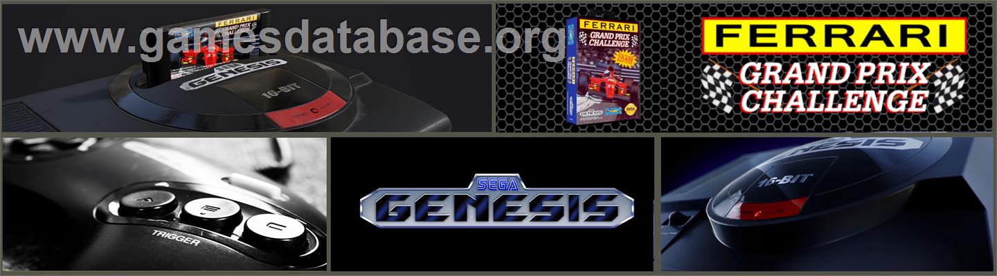 Ferrari Grand Prix Challenge - Sega Genesis - Artwork - Marquee