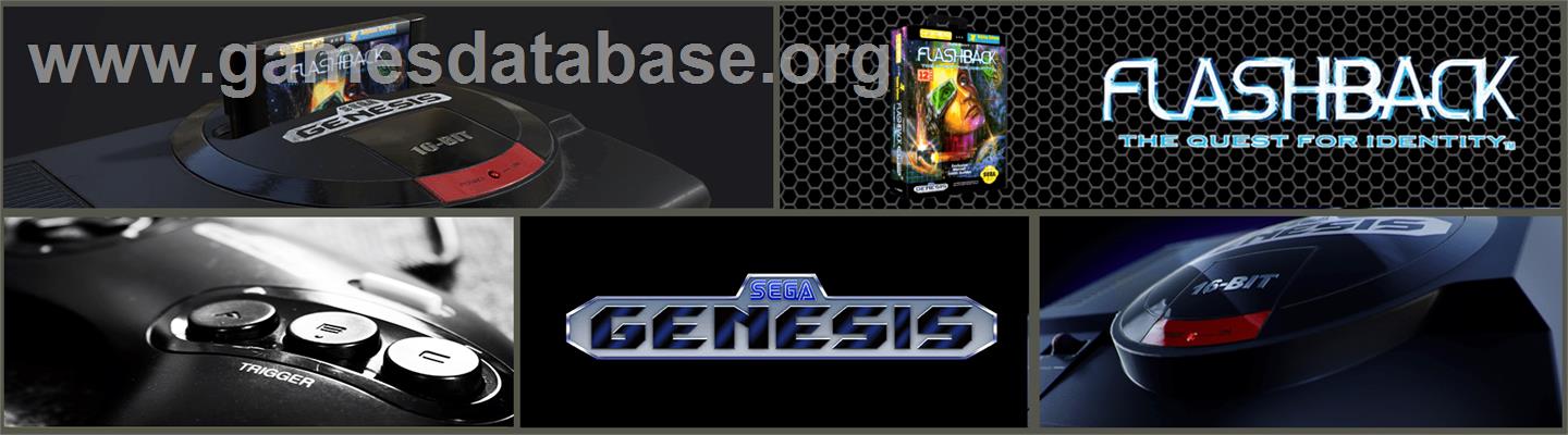 Flashback - Sega Genesis - Artwork - Marquee