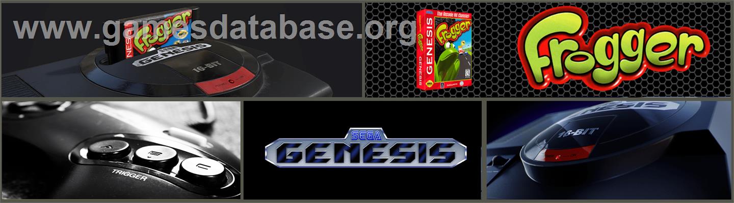 Frogger - Sega Genesis - Artwork - Marquee