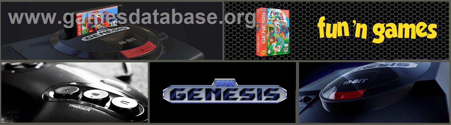 Fun 'N Games - Sega Genesis - Artwork - Marquee