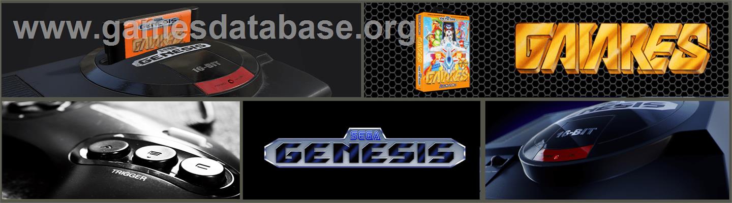 Gaiares - Sega Genesis - Artwork - Marquee