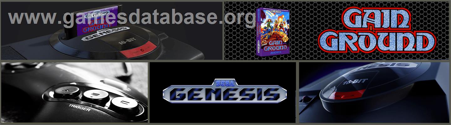 Gain Ground - Sega Genesis - Artwork - Marquee