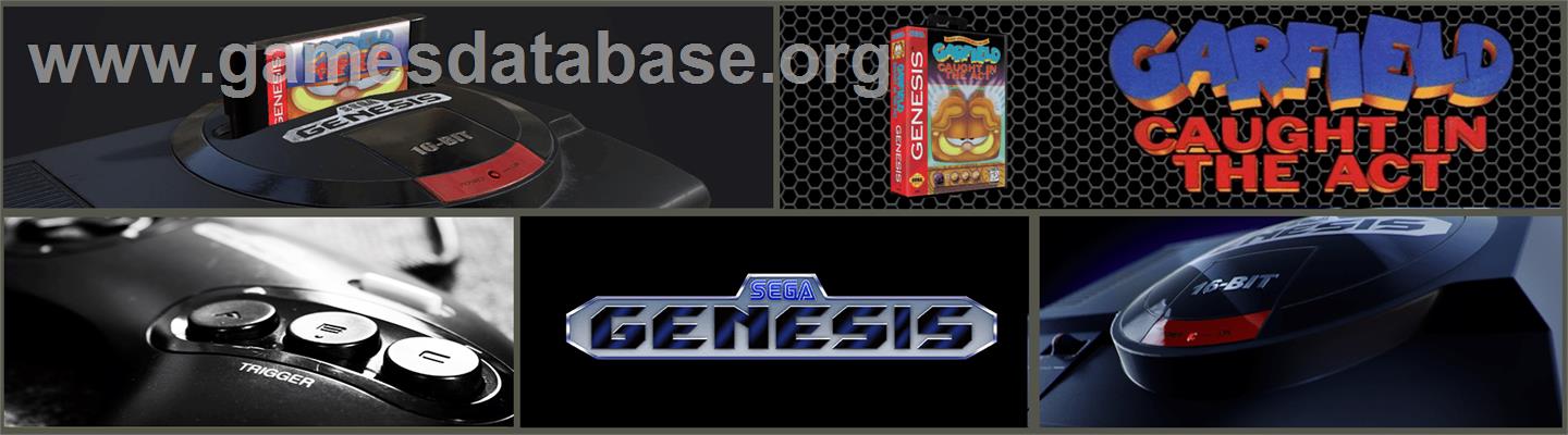 Garfield: Caught in the Act - Sega Genesis - Artwork - Marquee