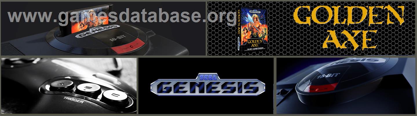 Golden Axe - Sega Genesis - Artwork - Marquee