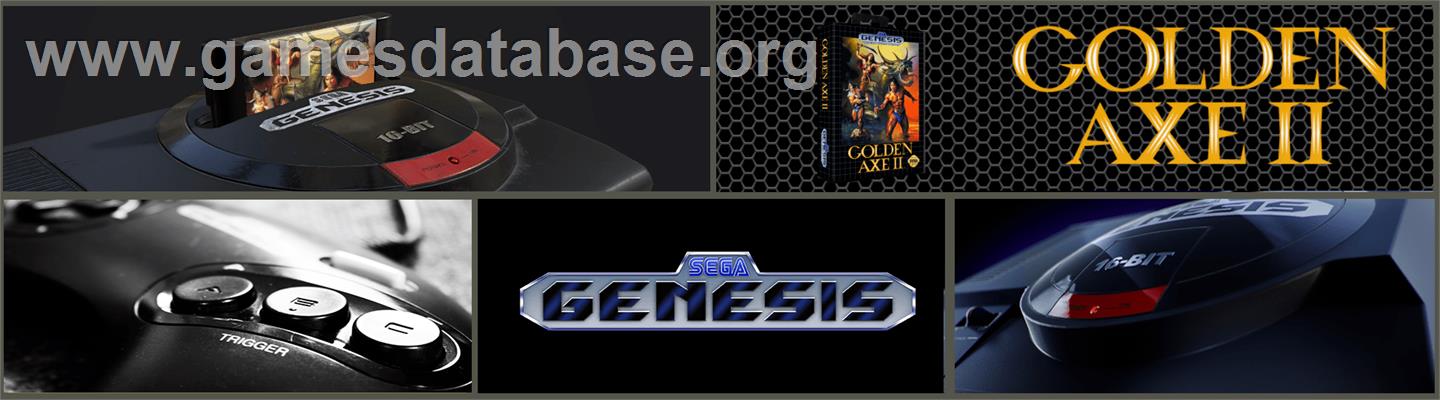 Golden Axe II - Sega Genesis - Artwork - Marquee