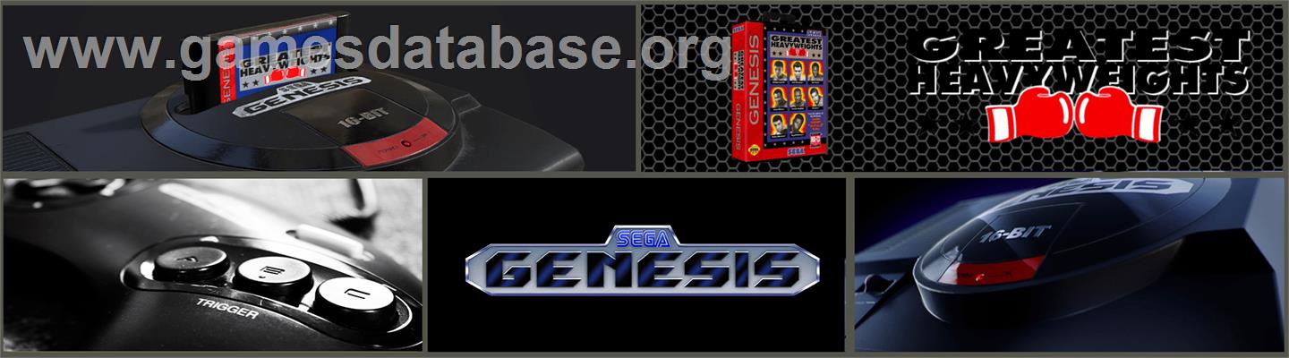 Greatest Heavyweights - Sega Genesis - Artwork - Marquee