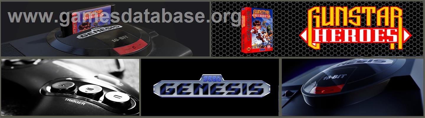 Gunstar Heroes - Sega Genesis - Artwork - Marquee