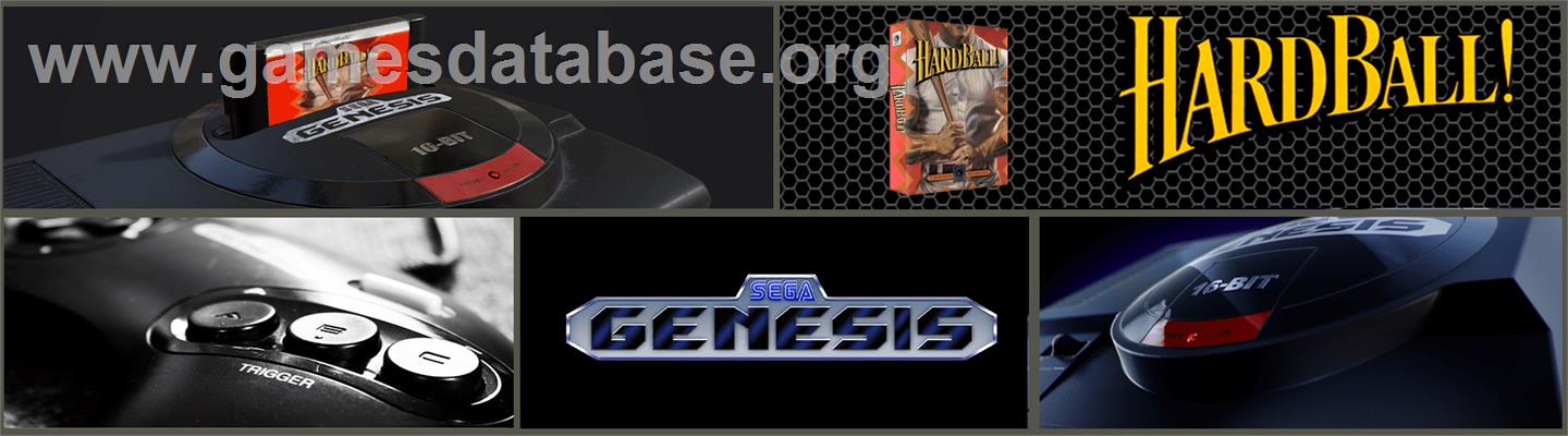 HardBall - Sega Genesis - Artwork - Marquee