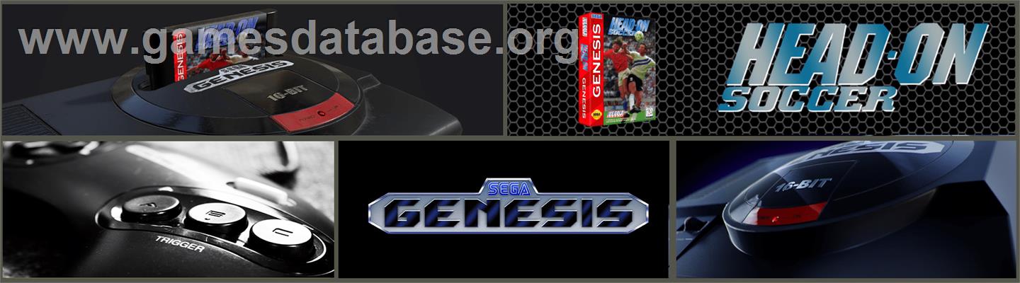 Head-On Soccer - Sega Genesis - Artwork - Marquee