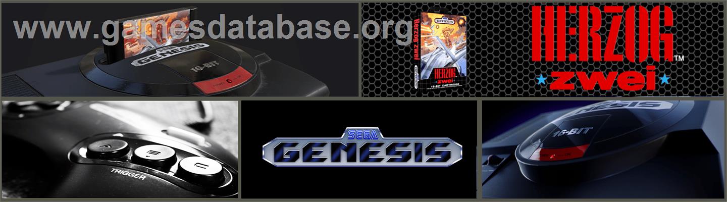 Herzog Zwei - Sega Genesis - Artwork - Marquee