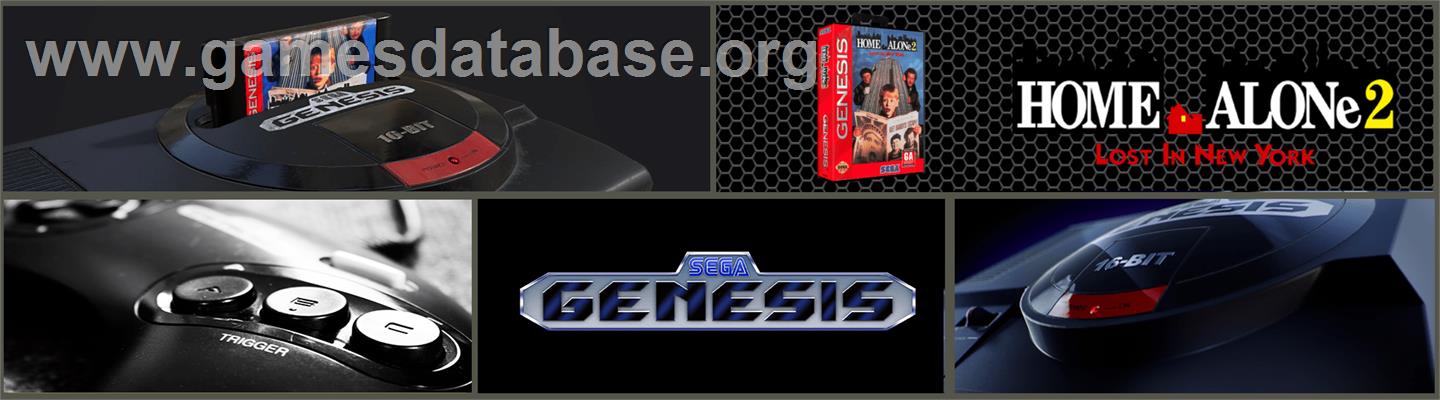 Home Alone 2 - Lost in New York - Sega Genesis - Artwork - Marquee
