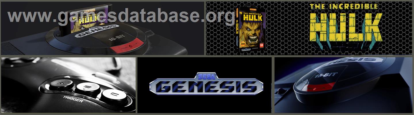 Incredible Hulk, The - Sega Genesis - Artwork - Marquee