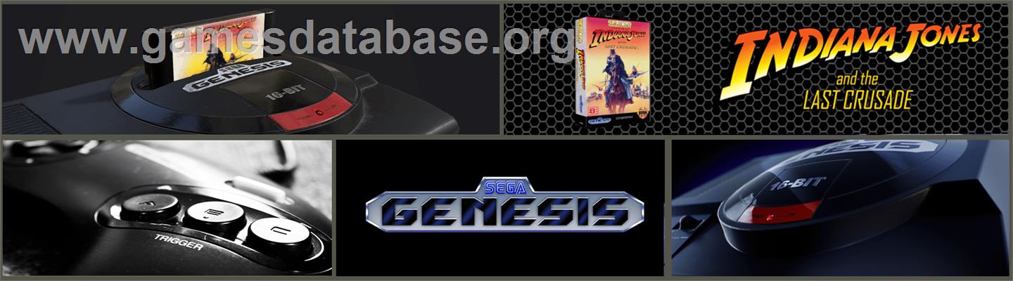 Indiana Jones and the Last Crusade: The Action Game - Sega Genesis - Artwork - Marquee