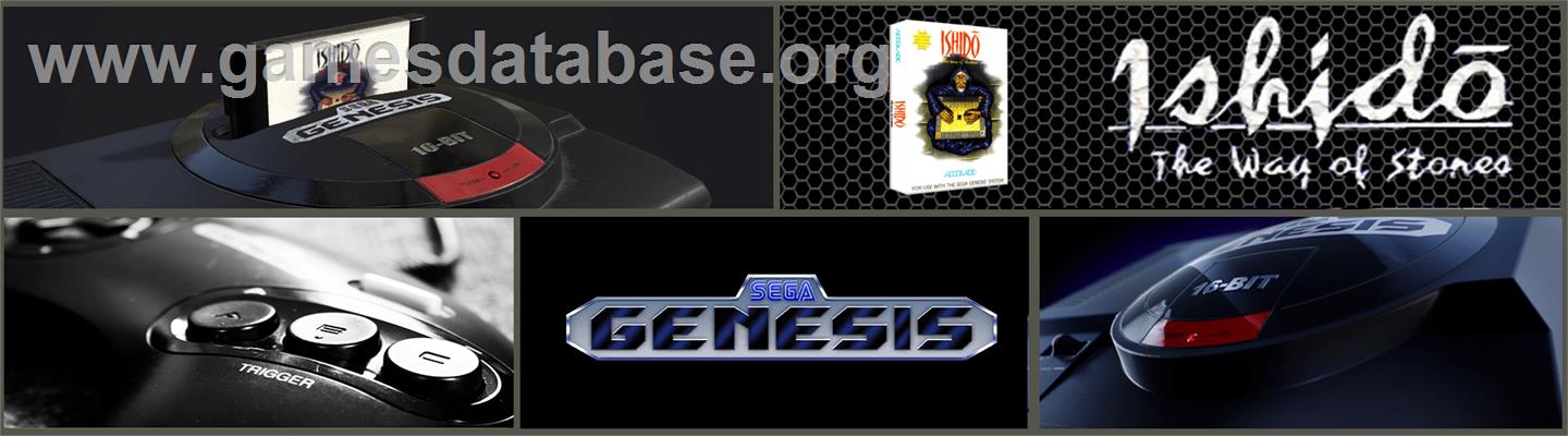Ishido: The Way of Stones - Sega Genesis - Artwork - Marquee