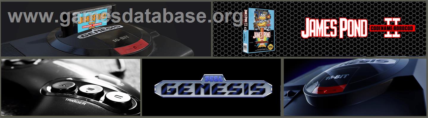 James Pond 2: Codename: RoboCod - Sega Genesis - Artwork - Marquee