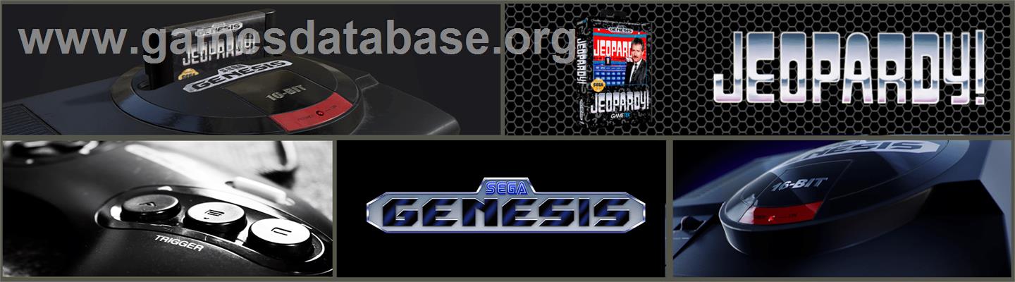 Jeopardy - Sega Genesis - Artwork - Marquee