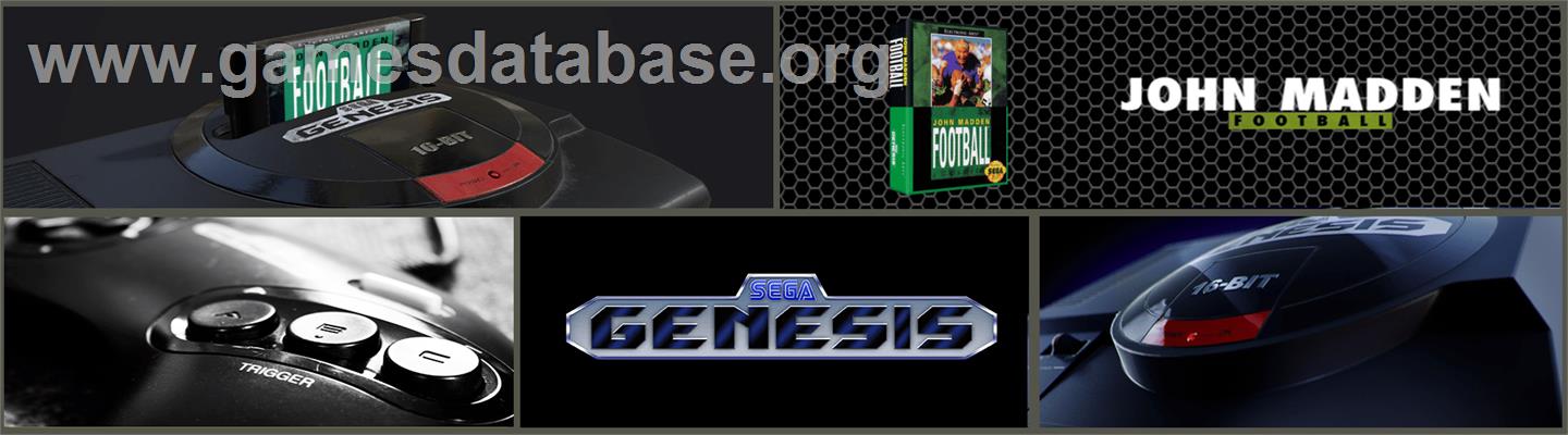 John Madden Football - Sega Genesis - Artwork - Marquee