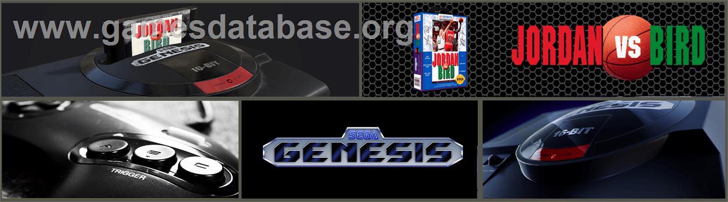 Jordan vs. Bird: One-on-One - Sega Genesis - Artwork - Marquee