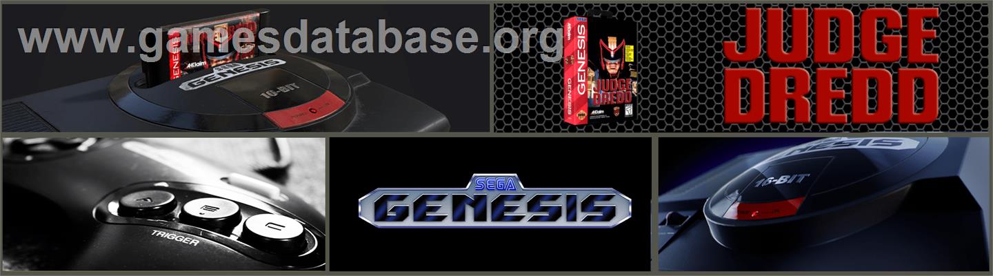 Judge Dredd - Sega Genesis - Artwork - Marquee